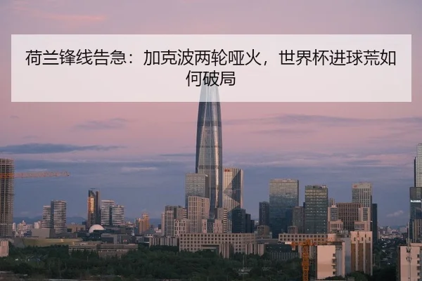 荷兰锋线告急：加克波两轮哑火，世界杯进球荒如何破局